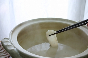 鰤しゃぶの食べ方1
